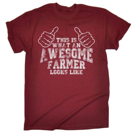 123t Men's This Is What An Awesome Farmer Looks Like Funny T-Shirt